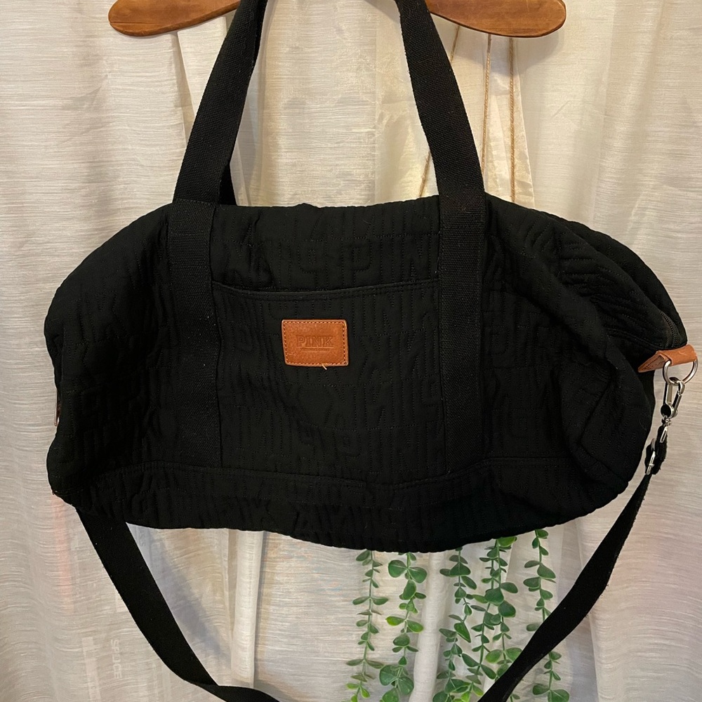Victoria Secret PINK black  Weekender duffle  Bag